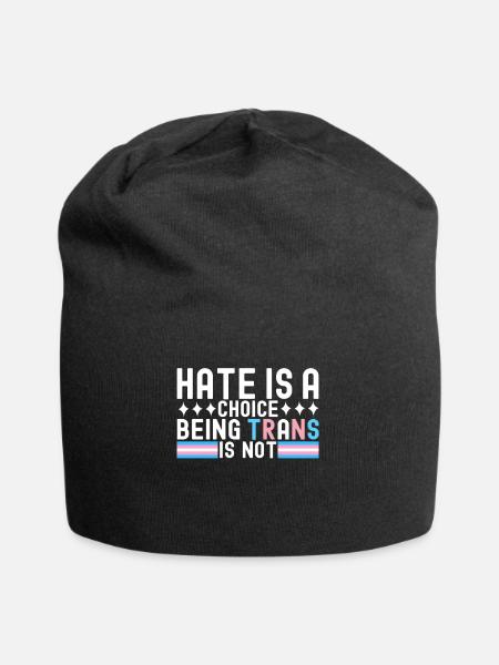 Transgender Trans LGBTQ - Jersey-Beanie - Schwarz