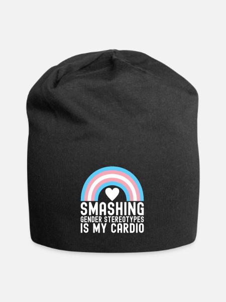 Transgender Trans LGBTQ - Jersey-Beanie - Schwarz