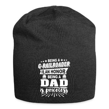 Garden Railway Father Gauge G Papa - Jersey Beanie - charcoal grey - Front