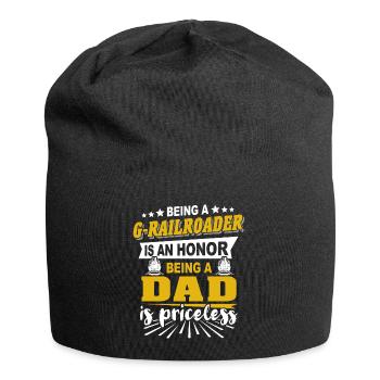 Voie ferrée de jardin G Papa - Bonnet en jersey - noir - Devant
