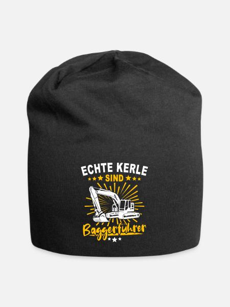 Baggerführer Baggerfahrer - Jersey-Beanie - Schwarz
