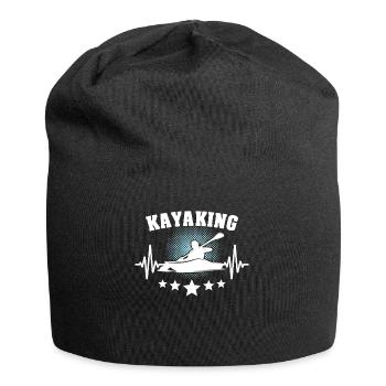 Kayaker Kayak Kayaking - Jersey-Beanie - Schwarz - Vorne