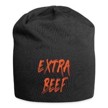 Das Extra Rindfleisch - Jersey-Beanie - Schwarz - Vorne