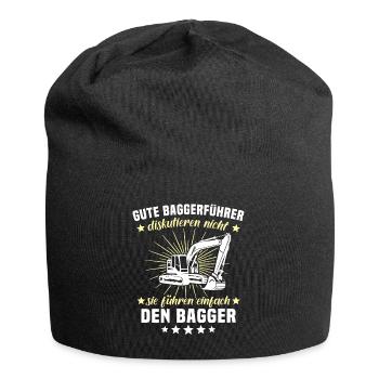 Bagger Baggerfahrer - Jersey-Beanie - Schwarz - Vorne