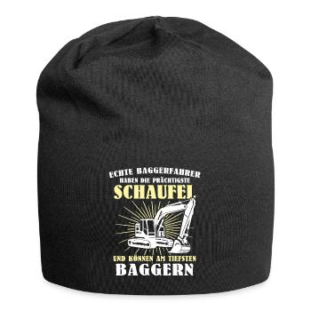 Bagger Baggerfahrer - Jersey-Beanie - Schwarz - Vorne