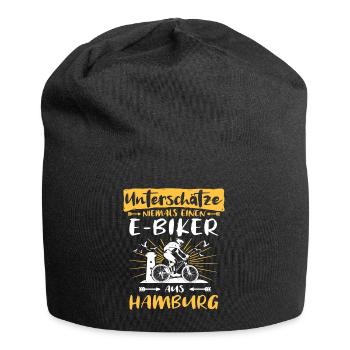 Ebike Hamburg Ebiking Hamburger E-Biker - Jersey-Beanie - Schwarz - Vorne