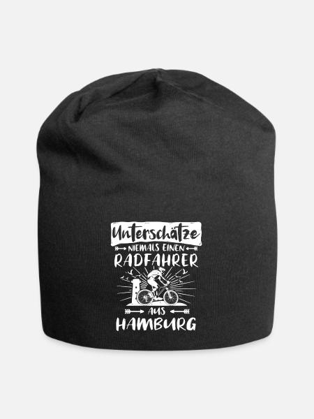 Hamburg Fahrradfahrer Hamburger Radfahrer - Jersey-Beanie - Schwarz