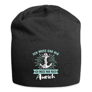 Auricher Sprüche Aurich - Jersey-Beanie - Schwarz - Vorne