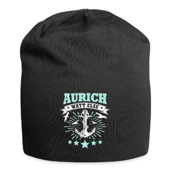 Auricher Sprüche Aurich - Jersey-Beanie - Schwarz - Vorne