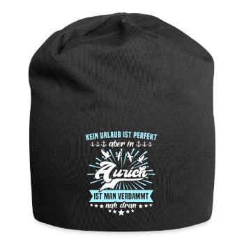 Aurich Sprüche Auricher - Jersey-Beanie - Schwarz - Vorne