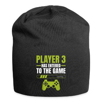 Player 3: Entering the Game – Loading Indicator - Jersey Beanie - black - Front