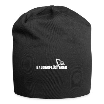 Baggerführer Bagger Baggerfahrer - Jersey-Beanie - Schwarz - Vorne
