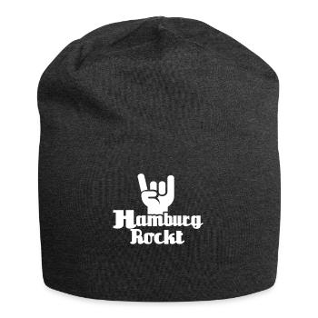Hamburg Sprüche Hamburger Spruch - Jersey-Beanie - Anthrazit - Vorne