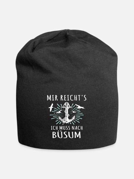 Büsum Sprüche Büsumer - Jersey-Beanie - Schwarz