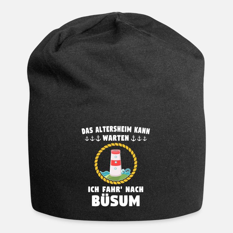 Büsum Sprüche Büsumer Spruch - Jersey-Beanie - Schwarz