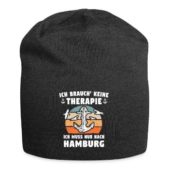 Hamburger Sprüche Hamburg - Jersey-Beanie - Anthrazit - Vorne