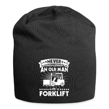 Underestimate man forklift - Jersey Beanie - black - Front