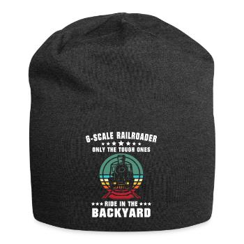 Model railway gauge G garden railway - Jersey Beanie - charcoal grey - Front