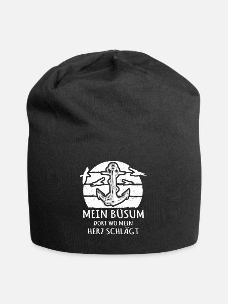 Büsum - Jersey-Beanie - Schwarz