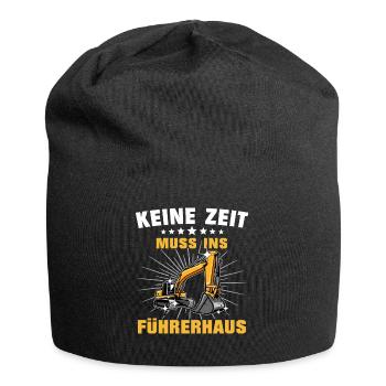 Baggerführer Bagger Baggerfahrer - Jersey-Beanie - Schwarz - Vorne