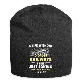 Garden Railway Model Railway Gauge G - Jersey Beanie - charcoal grey - Front