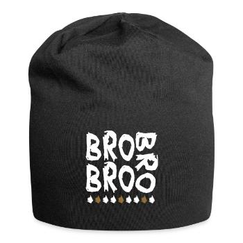 bro bro bro - Jersey-Beanie - Schwarz - Vorne