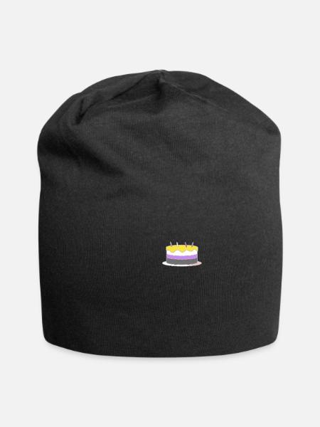 Non Binary Pride Genderqueer - Jersey-Beanie - Schwarz