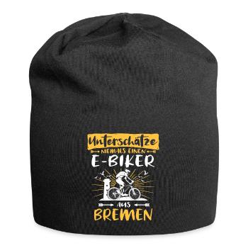 Bremen Ebike Bremer Ebiker - Jersey-Beanie - Schwarz - Vorne