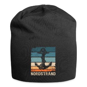 Nordstrander Sprüche Nordstrand - Jersey-Beanie - Schwarz - Vorne