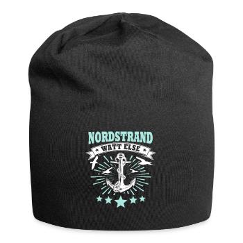 Nordstrander Sprüche Nordstrand - Jersey-Beanie - Schwarz - Vorne