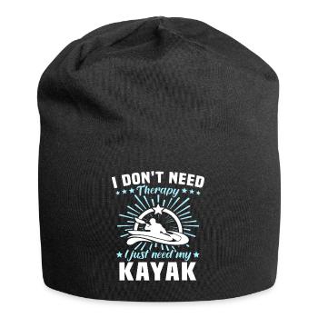 Kayaker Kayak Kayaking - Jersey-Beanie - Schwarz - Vorne