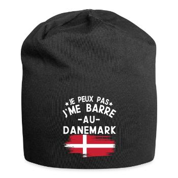 Je Peux Pas J'me Barre Au Danemark Vacances - Bonnet en jersey - noir - Devant