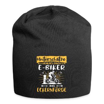 Ebike Eckernförde Ebiking Eckernförderer E-Biker - Jersey-Beanie - Schwarz - Vorne