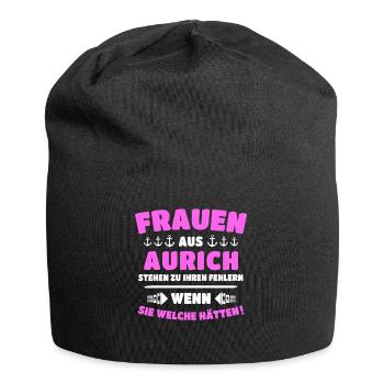 Aurich Frau Auricher Frauen - Jersey-Beanie - Schwarz - Vorne