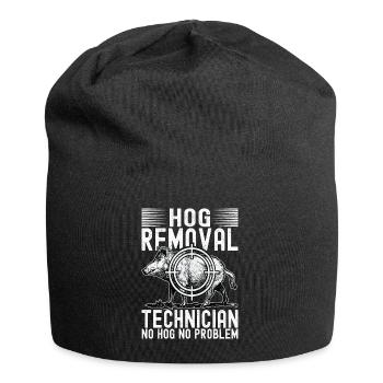 Jäger Wildschwein Jagen - Jersey-Beanie - Schwarz - Vorne
