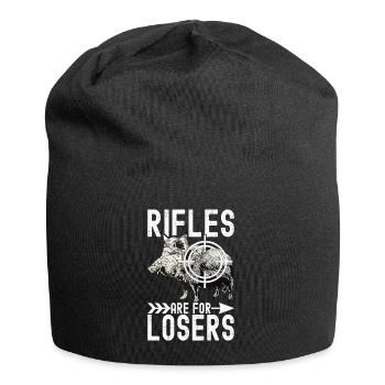 Chasseurs Chasse au sanglier - Bonnet en jersey - noir - Devant