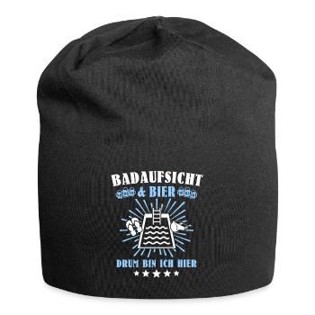 Bademeister Schwimmmeister - Jersey-Beanie - Schwarz - Vorne