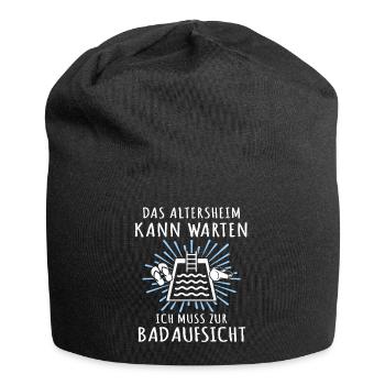 Bademeister Schwimmmeister - Jersey-Beanie - Schwarz - Vorne