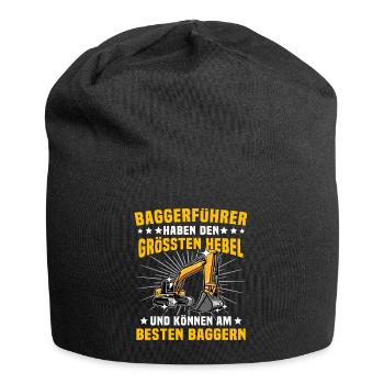 Baggerfuehrer Baggerfahrer - Jersey-Beanie - Schwarz - Vorne