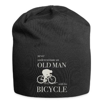 never underestimate an old man - Jersey Beanie - black - Front