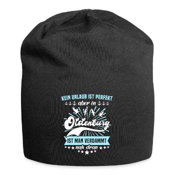 Oldenburg Sprüche Oldenburger Spruch - Jersey-Beanie - Schwarz - Vorne