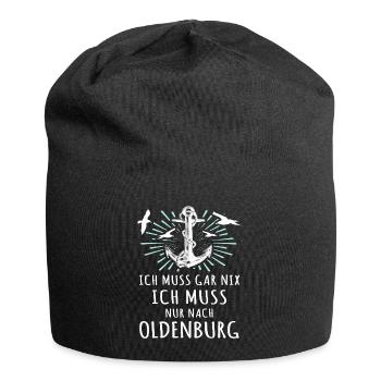 Oldenburg Sprüche Oldenburger - Jersey-Beanie - Schwarz - Vorne