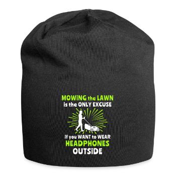 Lawn mowers Gasoline mowers Lawn mowing - Jersey Beanie - black - Front