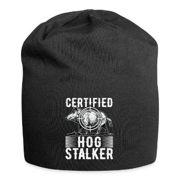 Jäger Wildschwein Jagen - Jersey-Beanie - Schwarz - Vorne