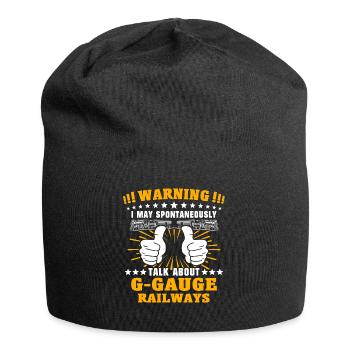 Garden railway gauge G - Jersey Beanie - black - Front