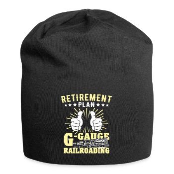 Garden railway gauge G - Jersey Beanie - black - Front