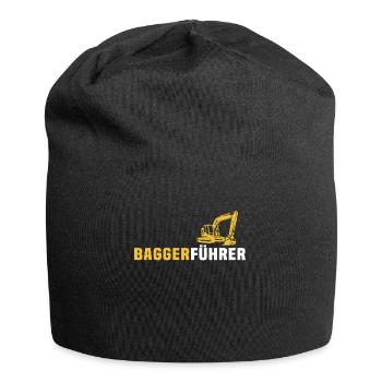 Bagger Ich Liebe Baggerfahrer - Jersey-Beanie - Schwarz - Vorne