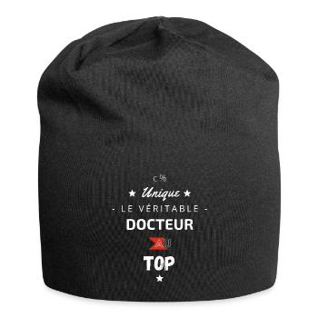 le véritable Docteur au top - Bonnet en jersey - noir - Devant