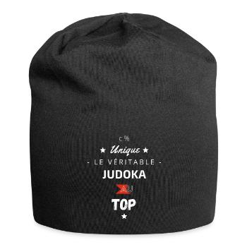 Le véritable Judoka au top - Bonnet en jersey - noir - Devant