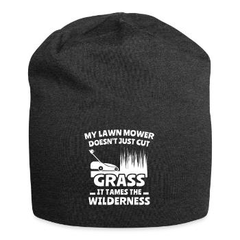 Rasen Mähen - Jersey-Beanie - Anthrazit - Vorne